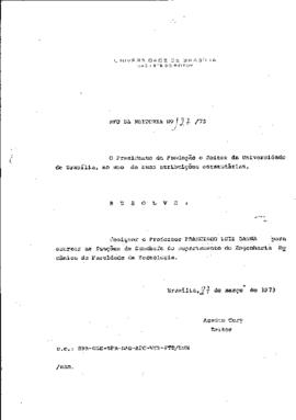 Ato da Reitoria nº 0127/1973