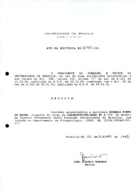 Ato da Reitoria nº 1070/1995