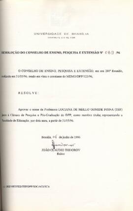 Resolução do Conselho de Ensino, Pesquisa e Extensão nº 0089/1996