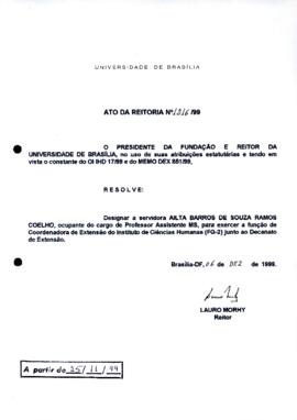 Ato da Reitoria nº 1216/1999