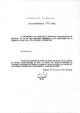 Ato da Reitoria nº 1925/2002