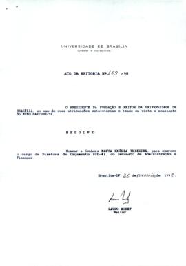 Ato da Reitoria nº 0169/1998