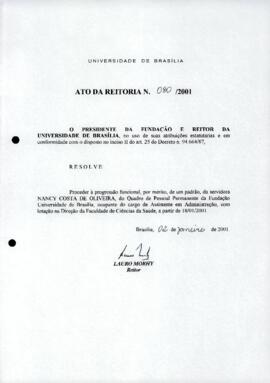 Ato da Reitoria nº 0080/2001