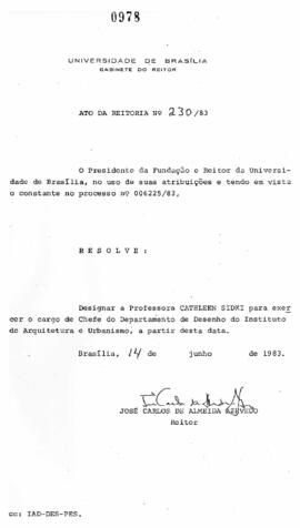 Ato da Reitoria nº 0230/1983