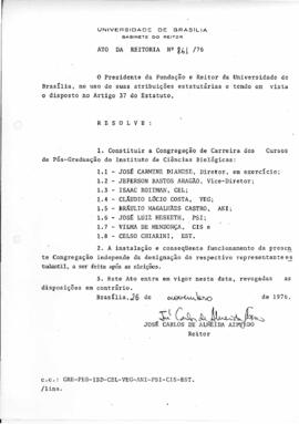 Ato da Reitoria nº 0861/1976
