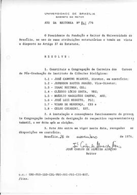 Ato da Reitoria nº 0861/1976