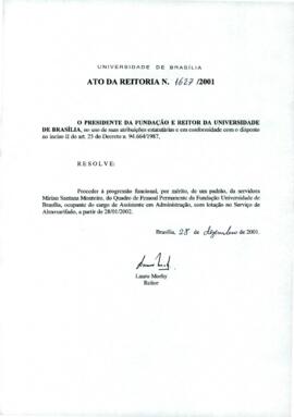 Ato da Reitoria nº 1627/2001