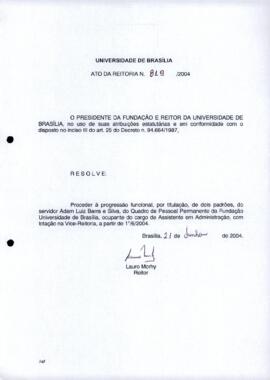 Ato da Reitoria nº 0819/2004