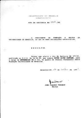 Ato da Reitoria nº 1337/1995