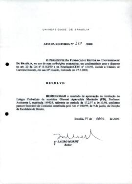 Ato da Reitoria nº 0287/2000