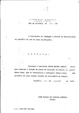 Ato da Reitoria nº 0198/1978