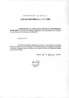 Ato da Reitoria nº 1597/2001