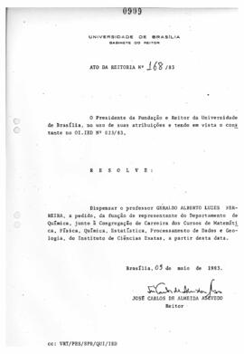 Ato da Reitoria nº 0168/1983