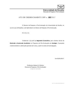 Ato de Credenciamento DPP N° 0182/2017