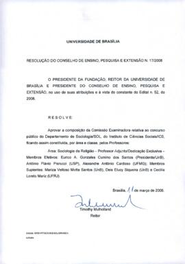 Resolução do Conselho de Ensino, Pesquisa e Extensão nº 0017/2008