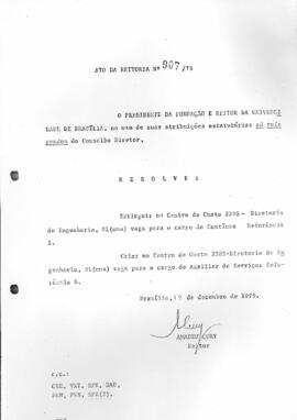 Ato da Reitoria nº 0907/1975