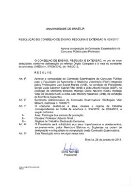 Resolução do Conselho de Ensino, Pesquisa e Extensão nº 0028/2013