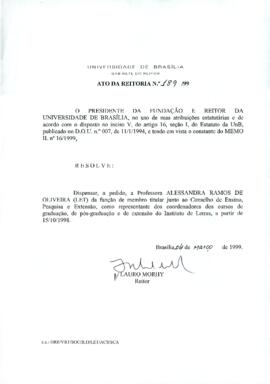 Ato da Reitoria nº 0189/1999