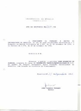 Ato da Reitoria nº 1719/1996