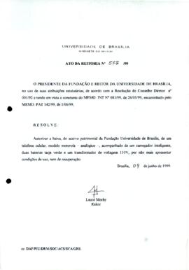Ato da Reitoria nº 0557/1999