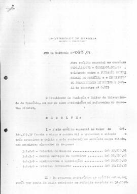 Ato da Reitoria nº 0083/1974