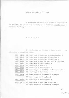Ato da Reitoria nº 0031/1981