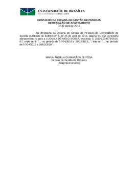 Despacho da Decana de Gestão de Pessoas (2016-04-27)