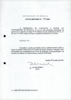 Ato da Reitoria nº 0499/2000