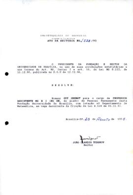 Ato da Reitoria nº 1522/1995