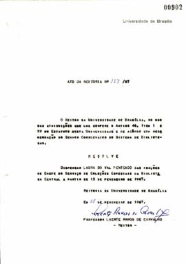 Ato da Reitoria nº 0157/1967