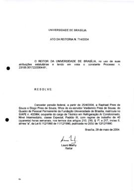 Ato da Reitoria nº 0714/2004