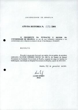 Ato da Reitoria nº 0032/2001