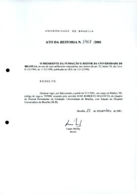 Ato da Reitoria nº 1407/2001