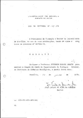 Ato da Reitoria nº 0149/1978