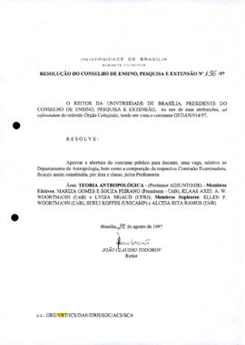 Resolução do Conselho de Ensino, Pesquisa e Extensão nº 0136/1997