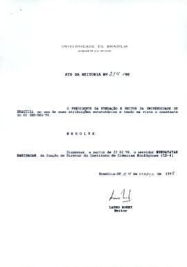 Ato da Reitoria nº 0214/1998