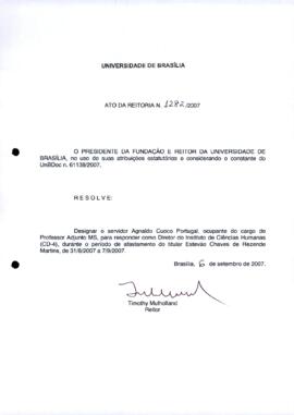 Ato da Reitoria nº 1282/2007