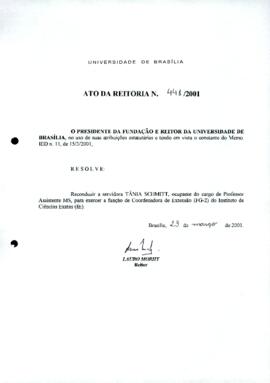 Ato da Reitoria nº 0441/2001