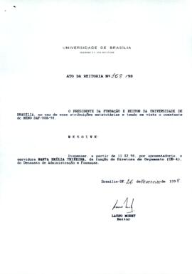 Ato da Reitoria nº 0168/1998