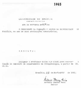 Ato da Reitoria nº 0959/1991