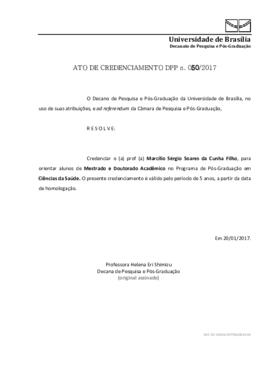Ato de Credenciamento DPP N° 0050/2017
