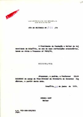 Ato da Reitoria nº 0599/1974