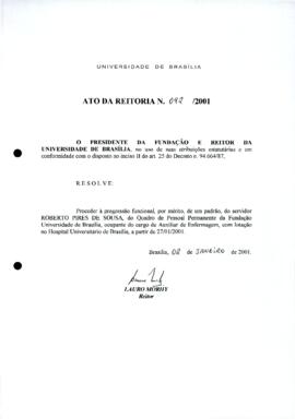 Ato da Reitoria nº 0092/2001