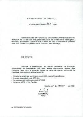 Ato da Reitoria nº 0353/2002