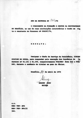 Ato da Reitoria nº 0266/1976