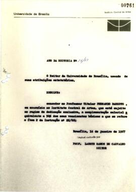 Ato da Reitoria nº 0026/1967