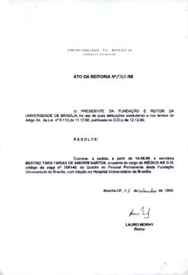 Ato da Reitoria nº 1320/1998