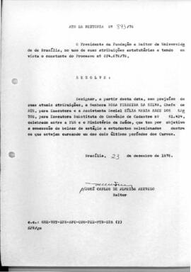 Ato da Reitoria nº 0893/1976