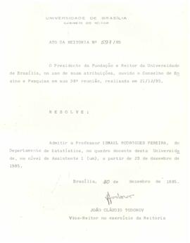 Ato da Reitoria nº 0597/1985