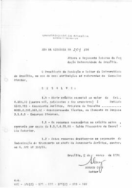 Ato da Reitoria nº 0204/1974